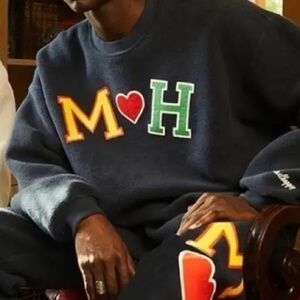 NWOT Madhappy Alumni Inside Out Heritage Crewneck Sweatshirt Navy Unisex Size M